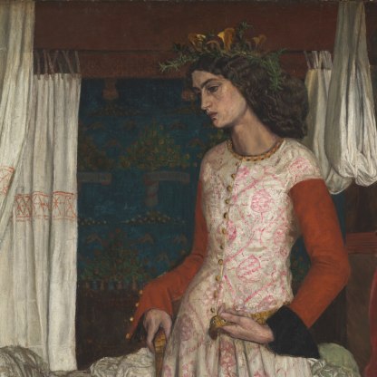 William Morris, La Belle Iseult, 1858, Oil paint on canvas, © Tate